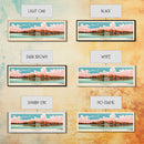Clinton Lake Illinois Framed Canvas Print, Midcentury Modern Panoramic Wall Art, Living Room Decor, Pop Art, Travel Poster Art, Scenic Nature Painting, Lake House Decor