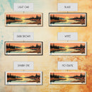 Colville Lake Northwest Territories Framed Canvas Print, Pop Art Panoramic Travel Poster, Bedroom Decor, Midcentury Modern, Wall Art, Scenic Lake House, Nature Art