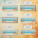 El Dorado Lake Kansas Framed Canvas Print, Panoramic Wall Art, Midcentury Modern, Pop Art, Living Room Art, Travel Poster, Vintage Lake Art