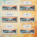 Herrington Lake Kentucky Framed Canvas Print, Panoramic Wall Art, Midcentury Modern, Pop Art, Living Room Wall Art, Travel Poster, Lake View, Nature Art