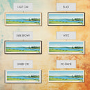 Jamestown Reservoir North Dakota Framed Canvas Print, Panoramic Art, Midcentury Modern, Pop Art, Living Room Decor, Travel Poster, Artistic Home Decor
