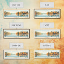 Lake Sinclair Georgia Framed Canvas Print, Panoramic Wall Art, Midcentury Modern, Pop Art, Living Room Decor, Travel Poster, Lake House Art