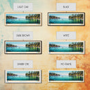 Lake Tahoe CaliforniaNevada Framed Canvas Print, Panoramic Wall Art, Midcentury Modern, Pop Art, Bedroom Art, Travel Poster, Lake House Decor