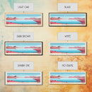 Wild Horse Reservoir, Nevada Panoramic Framed Canvas Print, Lake House Art, Midcentury Modern Decor, Pop Art, Travel Poster, Bedroom Wall Art