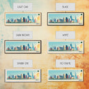 Karachi, Pakistan Panoramic Travel Poster Canvas Print, Karachi, Pakistan Painting, Pakistan Art, Karachi Panoramic Travel Art, Travel Painting