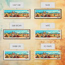 Leon, Mexico Panoramic Travel Poster Canvas Print, Leon, Mexico Painting, Mexico Art, Leon Travel Art, Guest Room Painting