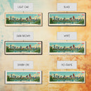 Calgary, Canada Panoramic Canvas Print, Calgary, Canada Painting, Canada Art, Calgary Travel Poster, Travel Art, Guest Room Painting