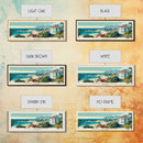 East London, South Africa Panoramic Canvas Print, East London, South Africa Painting, South Africa Art, East London Travel Poster, Travel Art, Guest Room Painting