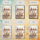 Sailboats With Autumn Reflections Framed Canvas Print Fall Nautical Wall Art Coastal Decor Best Gift Idea Seasonal Holiday Wall Art
