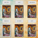 Vibrant Spanish Courtyard Framed Canvas Print Colorful Home Decor Best Gift Bright Seasonal Wall Art Mediterranean Patio Above Sofa Art