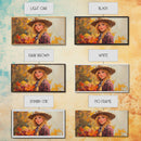 Cowgirl Amongst The Fall Leaves, Framed Canvas Print, Serene Fall Wall Decor, Perfect Rustic Seasonal Wall Art and Gift Idea