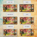 Colorful Autumn Path Canvas Print, Fall Park Scene Wall Art, Modern Farmhouse Autumn Decor, Holiday Art, Best Seasonal Gift Idea