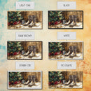 Christmas Cowboy Boots By Tree Framed Canvas Print Tall Art Rustic Western Christmas Decor Farmhouse Holiday Wall Art Cowboy Holiday Gift