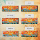 Sunset Mosaic Tiles Canvas Print - Retro Home Decor - MCM Style Wall Art - Above Sofa Canvas Art - Mosaic Artwork