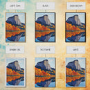 Fall In The Mountains Framed Canvas Print, Housewarming Gift, Boho Landscape Painting, Autumn Wall Art, Top Selling Wall Art