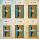 Atomic Age 1950s Style Retro Starburst, Pastel Colors, Canvas Print, MCM Wall Art Home Decor