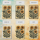 Boho Flower Print Framed Canvas Wall Art Abstract Floral Prints Botanical Minimalist Modern Art Living Room Wall Art Above Bed Decor