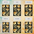 Floral Framed Canvas Wall Art Flower Print, Wood Framed Boho Modern Wall Art Boho Wall Decor Living Room Wall Art