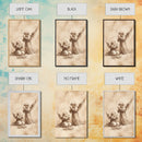 Guardian Angel Wall Art, Angel Painting, Canvas Print, Angel Decor, Angelic Wall Art, Cute Cherub Angel Sketch Art