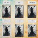 The Witch and her Crows, Framed Canvas print, Spooky Season Halloween Wall Art, Gothic Home Decor, Witch Wall Art, Halloween Art