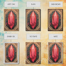 Ruby Painting Print, Framed Canvas Print, Gemstones Wall Art, Precious Stone Painting, Red Gem, Ruby Painting, Antique Minerals Art
