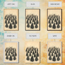Christmas Tree Farm Art Canvas Print - Framed Canvas - Minimalist Christmas Art - Boho Christmas Art - Rustic Christmas Art