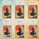 It's All Downhill From Here, Framed Canvas Print, Wabi Sabi Witch Decor, Witch Painting, Witchy Gift, Witchy Home Decor