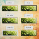Moss Wall Art - Panoramic Canvas Print - Watercolor Painting of Green Moss