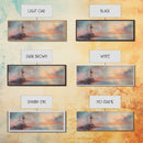 Nautical Home Decor, Whimsical Lighthouse Panoramic Painting Canvas Print, Seascape Painting, Light House Wall Art, Lighthouse Print