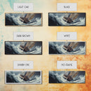 The Storm and the Sailboat Framed Canvas Print - Sailboat Painting - Nautical Decor - Hurricane Painting - Nautical Sailboat Landscape Painting
