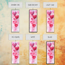 Dripping Heart Art Canvas Print, Moody Abstract Pink Wall Art, Romantic Living Room Art, Extra Vertical Skinny Tall Narrow Artwork
