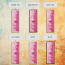 Pink Texture Abstract Framed Canvas Print, Minimalist Blotter Art in Light Pink Tones, Skinny Wall Art for Modern Bedroom or Office