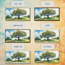 Sprawling Oak Tree Canvas Print Rustic Wall Art Panoramic Painting Nature Scene Bedroom Decor Horizontal Artwork Farmhouse Wall Art