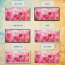 Watercolor Hearts Canvas Print, Romantic Light Pink Wall Art, Feminine Cottagecore Decor, Rustic Artwork Gift Idea, Original Painting