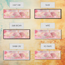 Japanese Fan Inspired Canvas Print, Pink Wall Art with Delicate Oriental Touch, Long Narrow Wall Decor, Modern Cottagecore Aesthetic