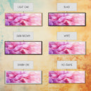 Pink Abstract Wave Canvas Print Bedroom Wall Art Horizontal Light Pink Wall Art Feminine Decor Minimalist Above Sofa Framed Art