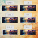 Dreamy Canvas Print Fall Landscape Art Mountain Mist Moody Panoramic Rustic Above Couch Extra Wide Wall Art Bedroom Decor