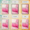 Pink Lemonade Jars Framed Canvas Print Food Review Kitchen Art Light Pink Wall Art Whimsical Art Rustic Decor Farmhouse Style