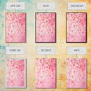 Cherry Blossom Lights Canvas Print Romantic Bedroom Art Cherry Wall Art Light Pink Wall Art Living Room Art Boho Home Decor