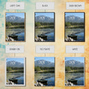 Mountain Reflections Framed Canvas Print Lake Tahoe Art Nautical Wall Art Rustic Decor Farmhouse Wall Art Living Room Art Landscape Painting