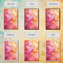 Sheer Pink and Orange Canvas Print with Light Pink Wall Art Aesthetic and Minimalist Zen Decor for Bedroom or Guest Room