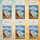 Panoramic Coastal Framed Canvas Print Blue Ocean View Nautical Landscape Art Extra Wide Wall Art Nautical Decor Living Room Beach Artwork