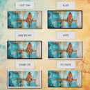 Tribal Arrow, Framed Canvas Print, geometric wall art, teal wall art, sacred geometry wall art, boho art, extra wide art