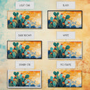 Cactus Painting, agave painting, southwest wall art, rustic decor, framed canvas print, desert painting, extra wide art, boho art