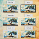 Oak Tree Art, Landscape Painting, Windy Tree Art, Wabi Sabi Art, Rustic Wall Art, Nature Wall Art, Living Room Art, Framed Canvas Print