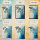 Hanging Branch, botanical prints, birch tree painting, nature wall art, Canvas Print, blue and green wall art, zen wall art, rustic decor