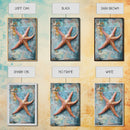 Starfish Texture Coastal Canvas Print, Beach House Decor, Ocean Wall Art, Nautical Artwork, Textured Beach Art, Coastal Living Room Art