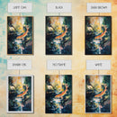 Abstract Koi Fish Painting Canvas Print Vibrant Water Art Modern Home Decor Zen Wall Art Office Nature Art Gift Meditation Artwork