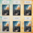 Burnt Forest, Forest At Dusk Painting, Moody Art, Nature Wall Art, Dark Landscape Painting, Abstract Forest Art, Framed Canvas Print