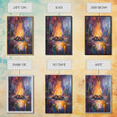 Moody Campfire, Dark Romance Painting, Firelight Art, Abstract Fire Painting, Cozy Home Decor, Rustic Art, Framed Canvas Print